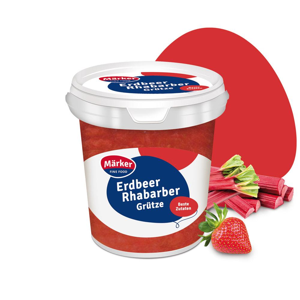 Erdbeer Rhabarber Grütze 750 ml (5086)
