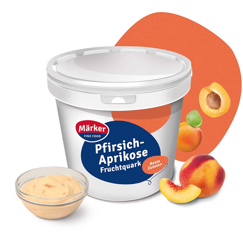 Pfirsich-Aprikose-Fruchtquark